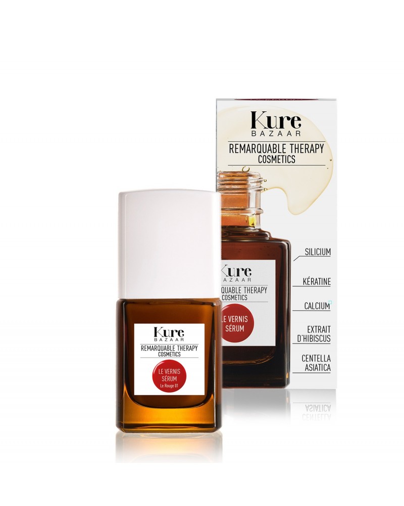 Kure Bazaar repairing serum nail polish dedicated to sensitive, weakened and damaged nails.